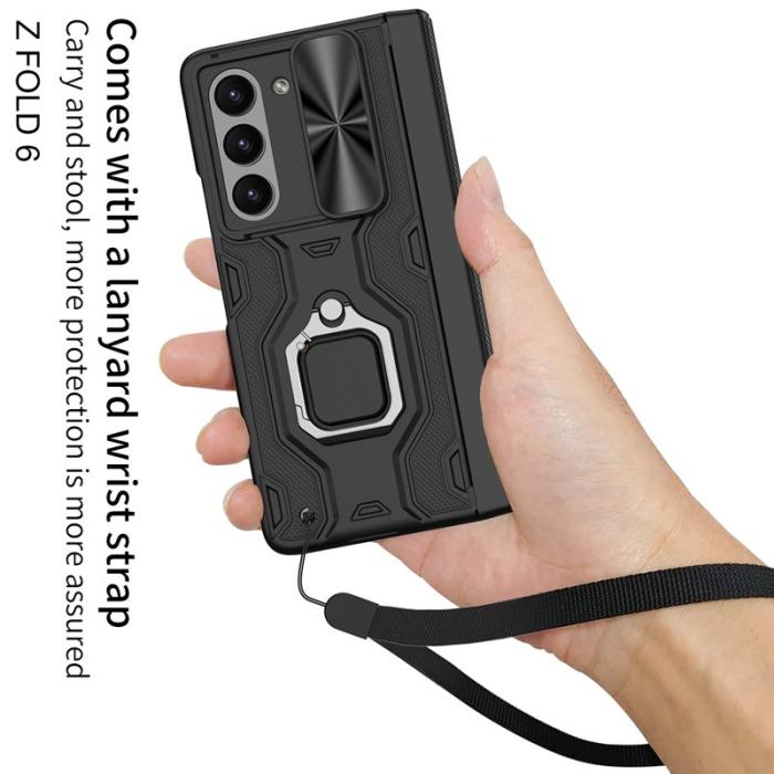 GKK - GKK Samsung Galaxy Z Fold6 Fodral Kickstand PC - Grön