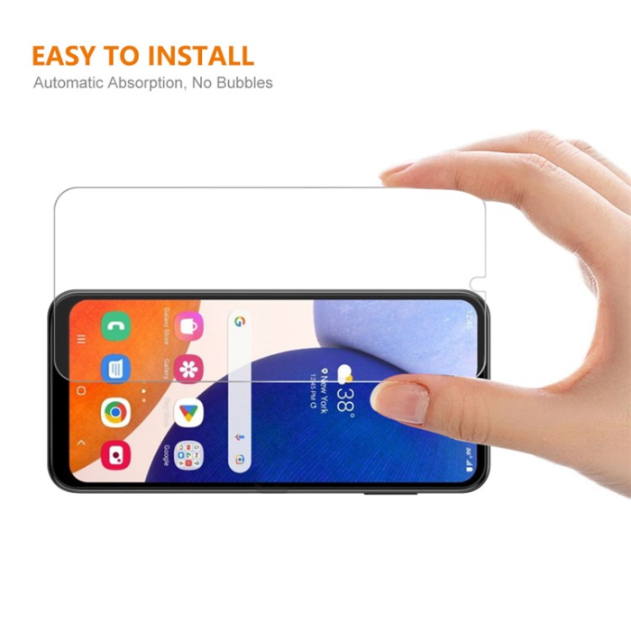 Boom of Sweden - [2-PACK] Galaxy A14 5G/4G Härdat Glas Skärmskydd 9H - Clear