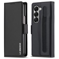 LC.imeeke - LC.IMEEKE L1 Samsung Galaxy Z Fold6 Pl&aring;nboksfodral Konstl&auml;der - Svart
