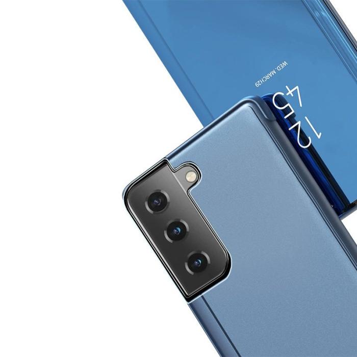 UTGATT1 - Clear View Skal till Samsung Galaxy S21 5G - Blå