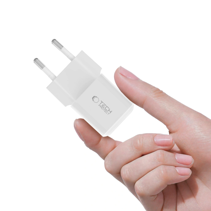 Tech-Protect - Tech-Protect Väggladdare USB-C 25W - Vit