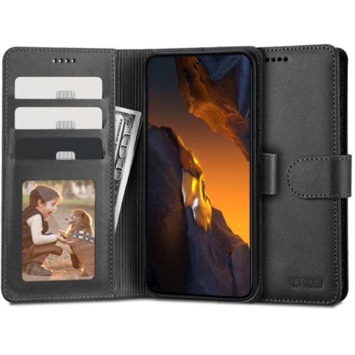 UTGATT - Tech-Protect Xiaomi Poco F5 Plånboksfodral - Svart