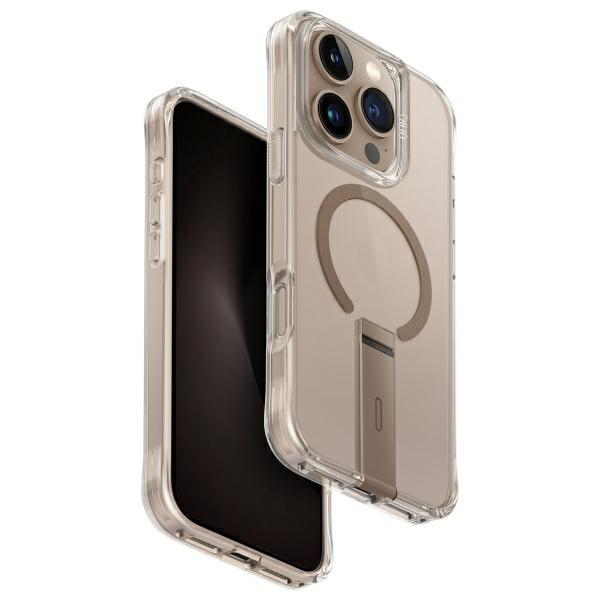 UNIQ iPhone 16 Pro Mobilskal Eleva Vertica Stativ - Taupe Guld | 2353 | AlltMobil