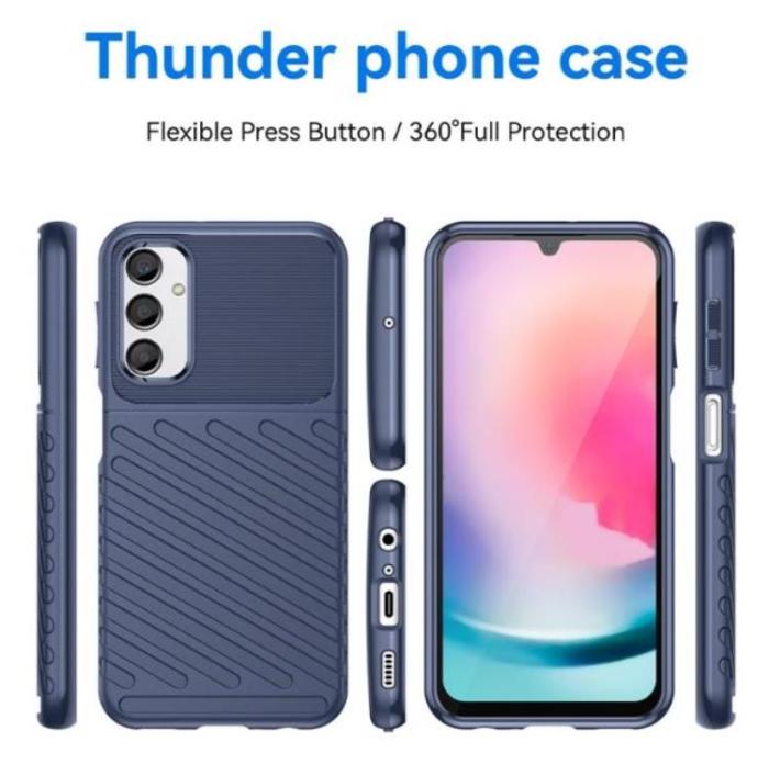 OEM - Galaxy A24 4G Mobilskal Thunder Twill - Blå