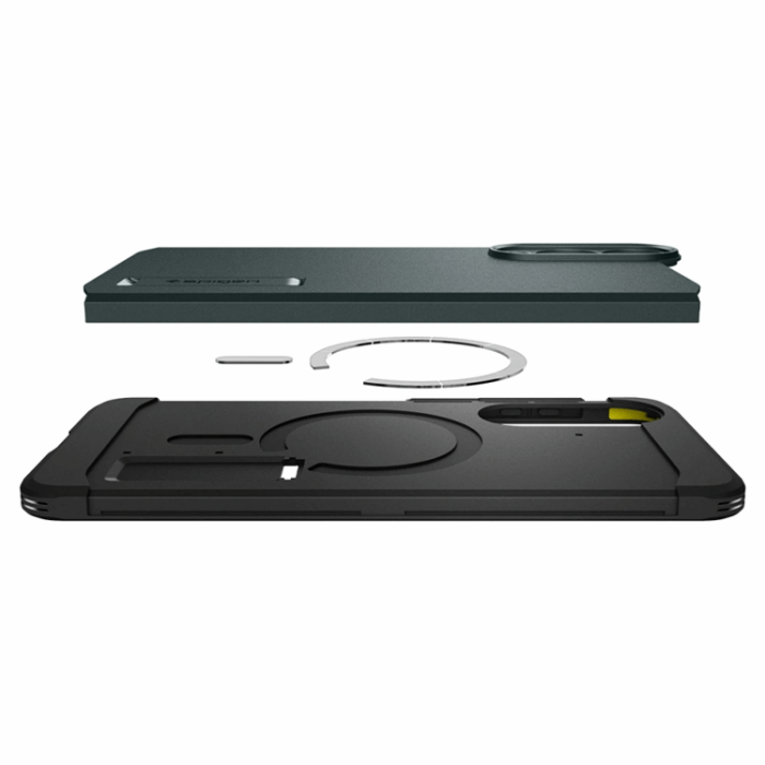 Spigen - Spigen Galaxy S25 Edge Mobilskal Magsafe Tough Armor - Grön