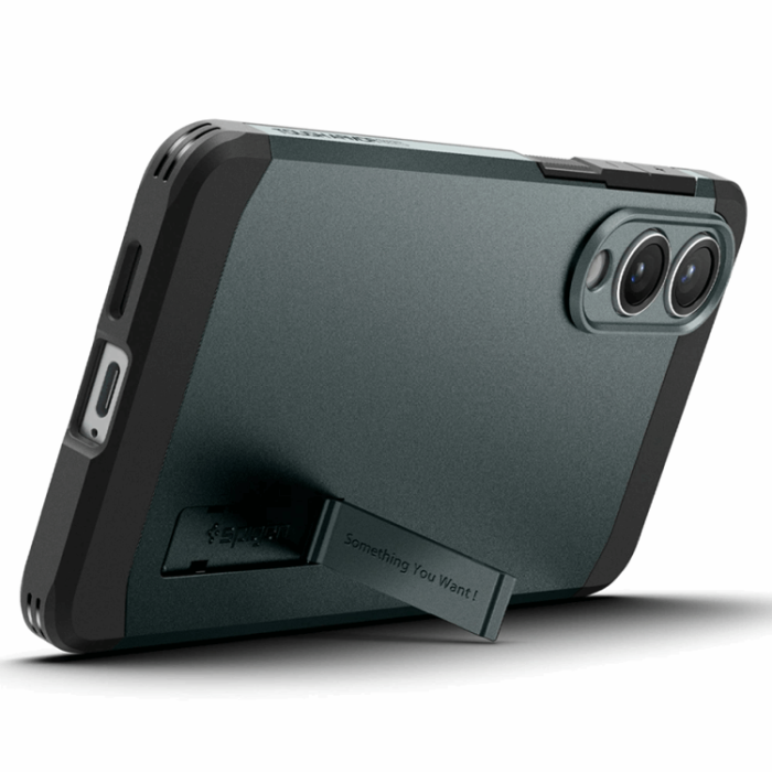 Spigen - Spigen Galaxy S25 Edge Mobilskal Magsafe Tough Armor - Grön