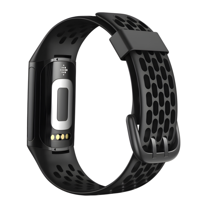 UTGATT1 - Puro Sports Plus Silicone Band Fitbit Charge 5 - Svart
