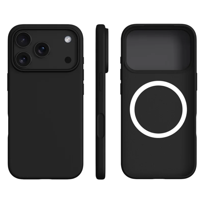 A-One Brand - iPhone 17 Pro Max Mobilskal MagSafe Ultra Thin Silicone - Svart