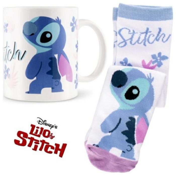 A-One Brand - Coriex Stitch Present Set - Mugg med Strumpor - Vit
