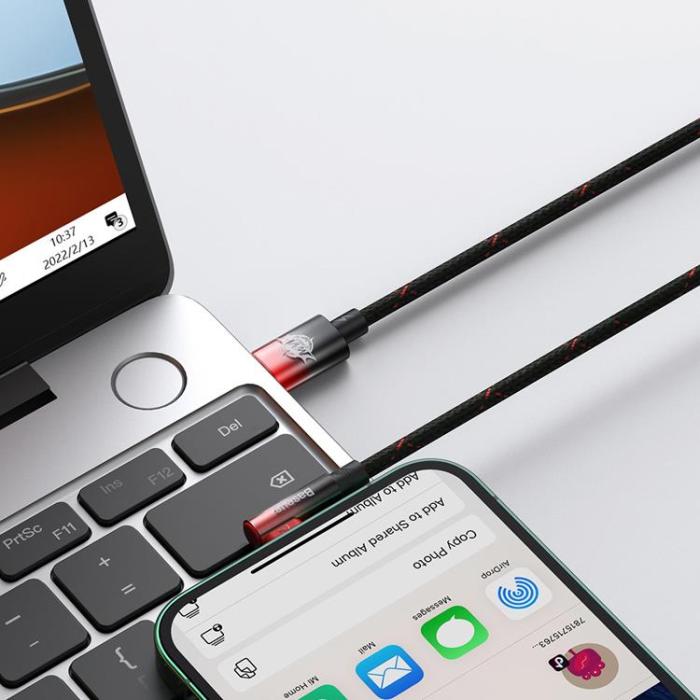 BASEUS - Baseus USB-C till Lightning kabel 20W MVP 2 Vinklad 1m