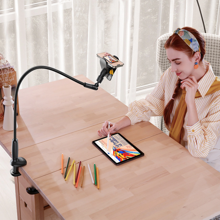 Joyroom - Joyroom Hållare med Flexibel Arm för Skrivbord - Svart