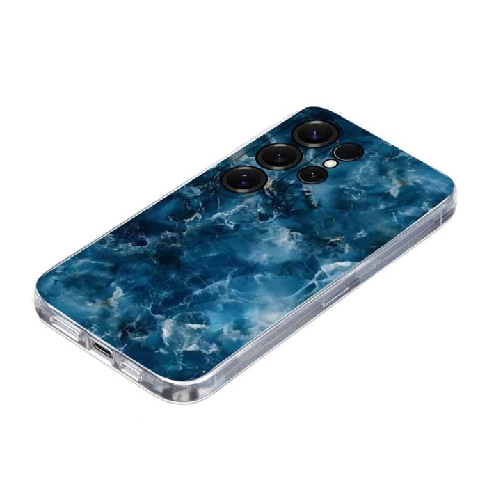 OEM - Samsung Galaxy S26 Ultra Skal Marmortryck Mjuk TPU - Grå
