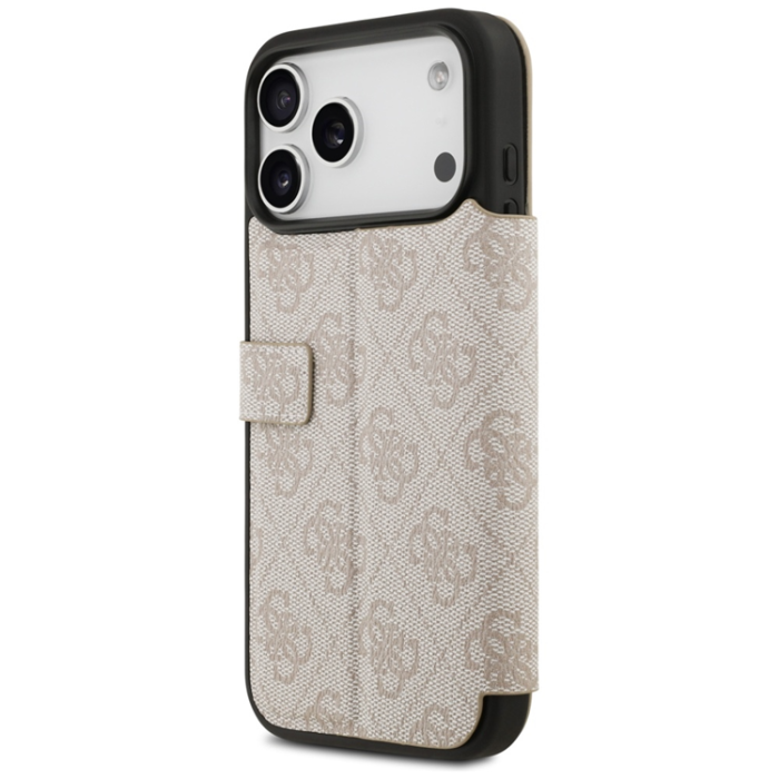 Guess - Guess iPhone 17 Pro Plånboksfodral Metal Logo - Rosa