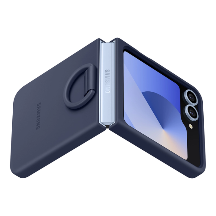 Samsung - Mobilskal till Samsung Galaxy Z Flip 6 Silikon - Marinblå
