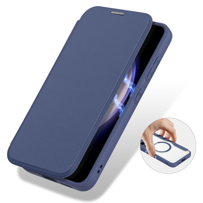 Dux Ducis - Dux Ducis Galaxy S24 Plånboksfodral MagSafe Skin X Pro - Blå