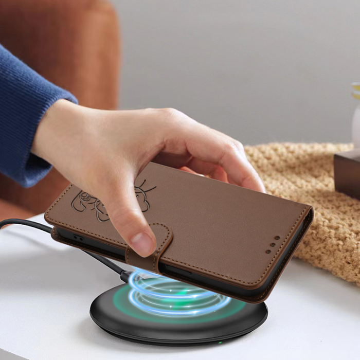 A-One Brand - OnePlus 15 5G Konstläder Plånboksfodral Love Cat Pattern Imprint