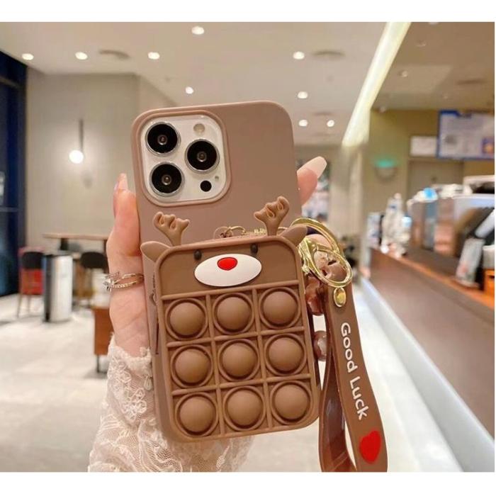 OEM - Reindeer Silicone Skal iPhone X / XS - Brun