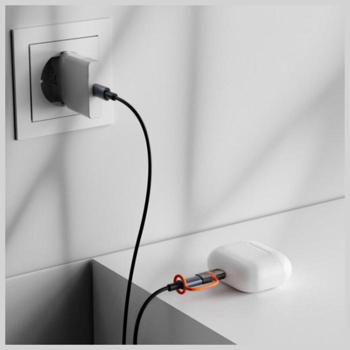 4smarts - [2-Pack] 4smarts USB-C till Lightning Adapter 27W - Grå