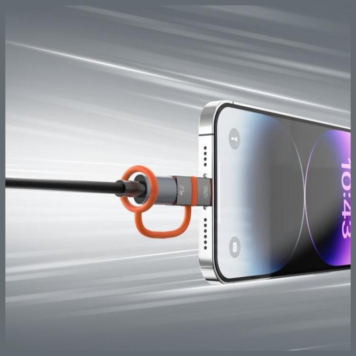 4smarts - [2-Pack] 4smarts USB-C till Lightning Adapter 27W - Grå