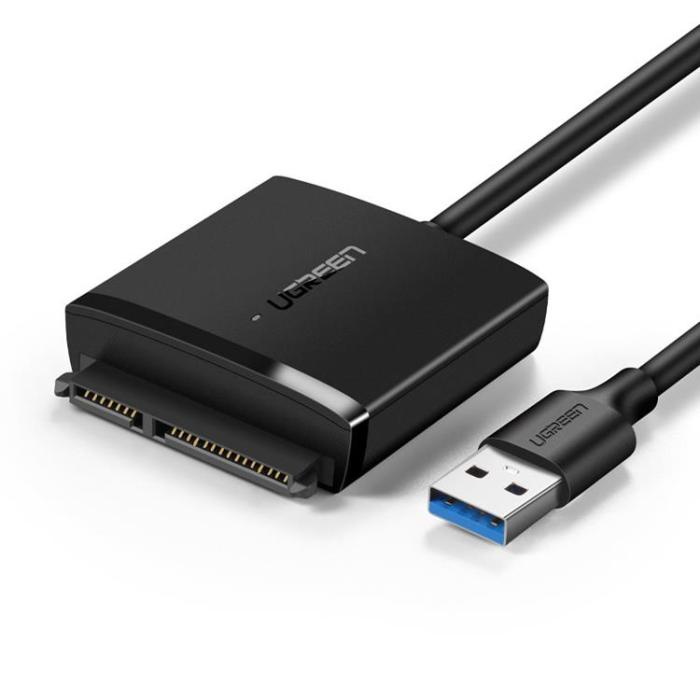Ugreen - Ugreen USB 3.0 Adapter För 2.5''/3.5'' SATA Disk - Svart
