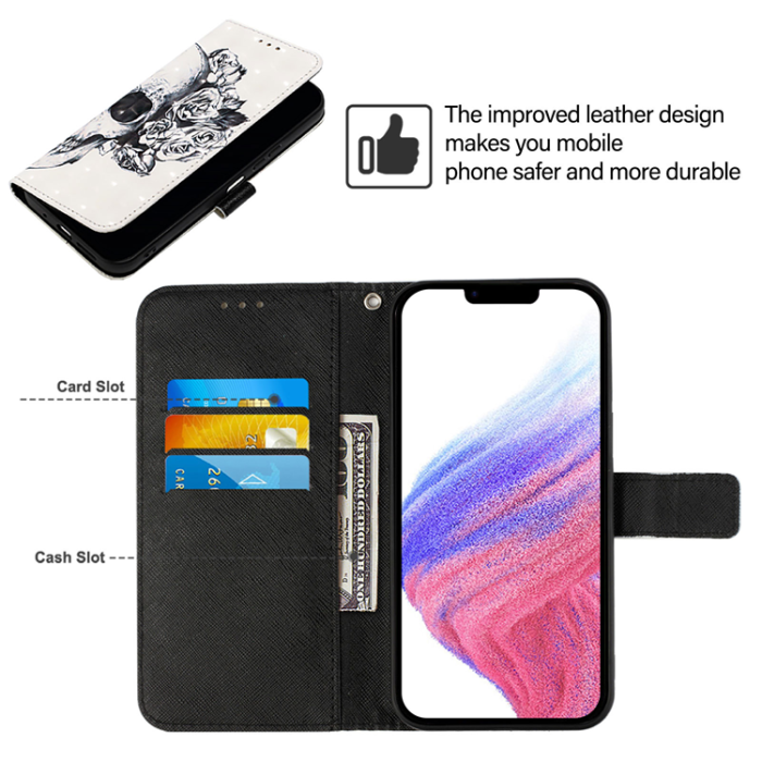 A-One Brand - iPhone 17 Plånboksfodral Printing Pattern Med Strap
