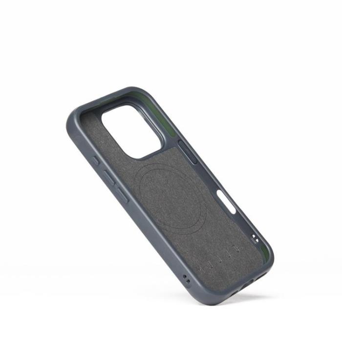 Mujjo - Mujjo iPhone 16 Pro Mobilskal MagSafe Shield - Stålblå