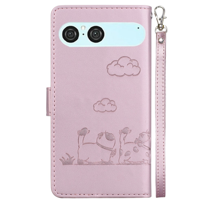 A-One Brand - Sony Xperia 10 VII Plånboksfodral RFID Kitten Pattern - Rosa