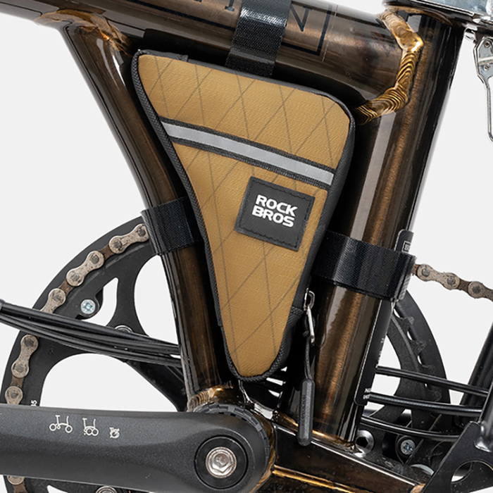Rockbros - Rockbros Triangel Cykelramväska 0.3L - Brun