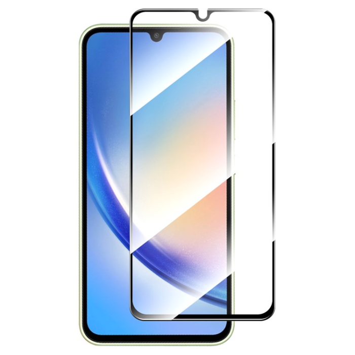 UTGATT - [1-PACK] Galaxy A34 5G Härdat Glas Skärmskydd - Svart