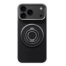 A-One Brand - iPhone 17 Mobilskal MagSafe Kevlar Metal Ring - 600D Coarse