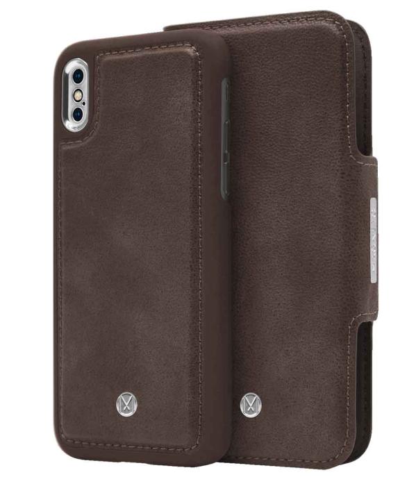 UTGATT4 - Marvêlle N°305 Plånboksfodral iPhone X/XS - DARK BROWN