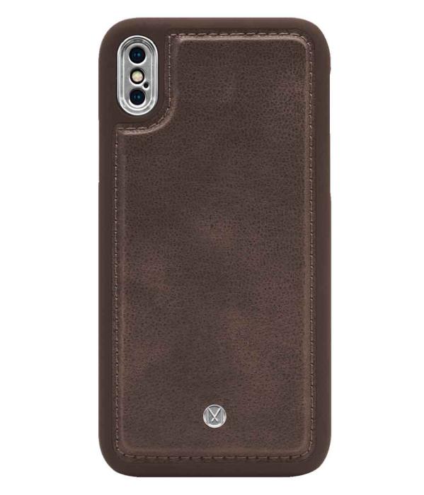 UTGATT4 - Marvêlle N°305 Plånboksfodral iPhone X/XS - DARK BROWN