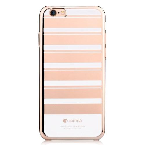 Comma baksideskal till iPhone 6 Randig Guld | 2353 | AlltMobil