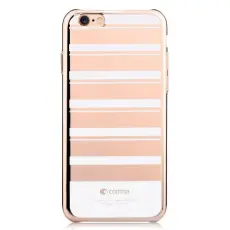 Comma - Comma baksideskal till iPhone 6 Randig Guld