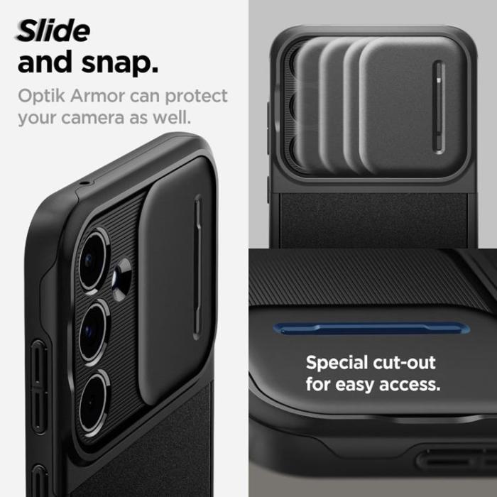 Spigen - Spigen Galaxy A55 5G Mobilskal Optik Armor - Svart