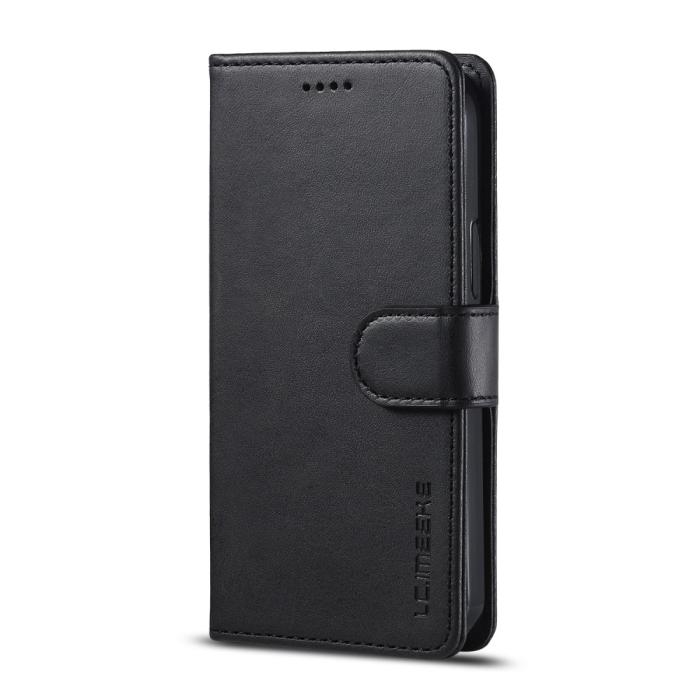LC.imeeke - LC.IMEEKE Läder Plånboksfodral iPhone 12 Pro Max - Svart