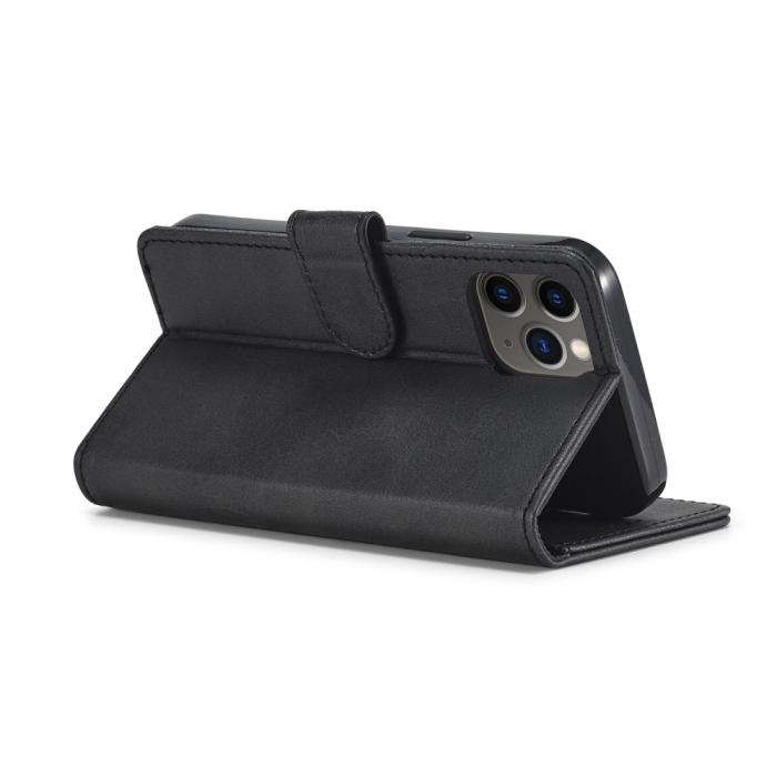 LC.imeeke - LC.IMEEKE Läder Plånboksfodral iPhone 12 Pro Max - Svart