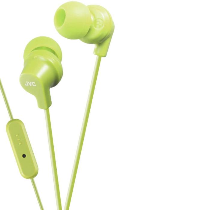 JVC - JVC Hörlur FR15 In-Ear Remote Mic Grön