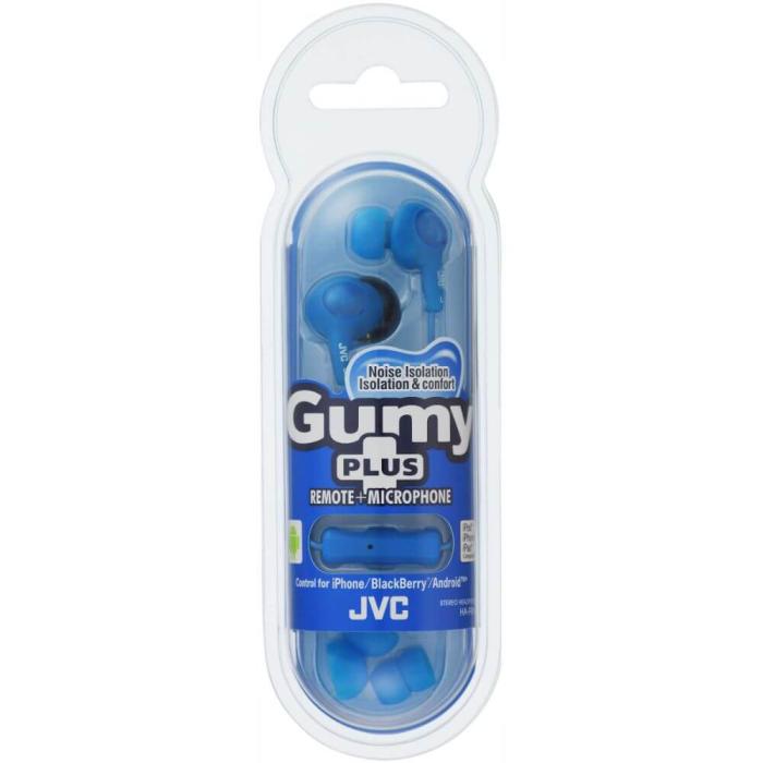 JVC - JVC Hörlur FR6 Gumy Plus Mic Blå