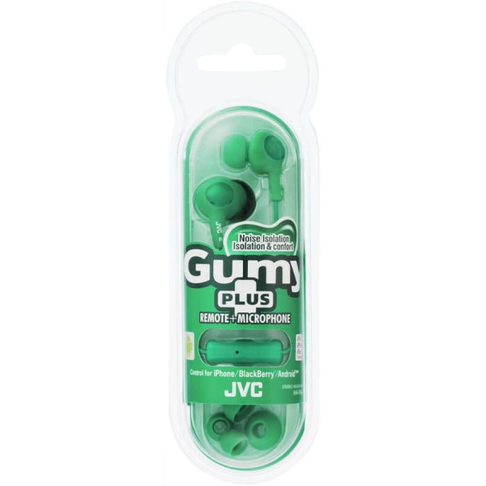 JVC - JVC Hörlur FR6 Gumy Plus Mic Grön