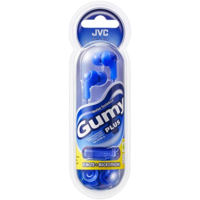 JVC - JVC Hörlur FX7M Gumy Plus In-Ear Mic Blå
