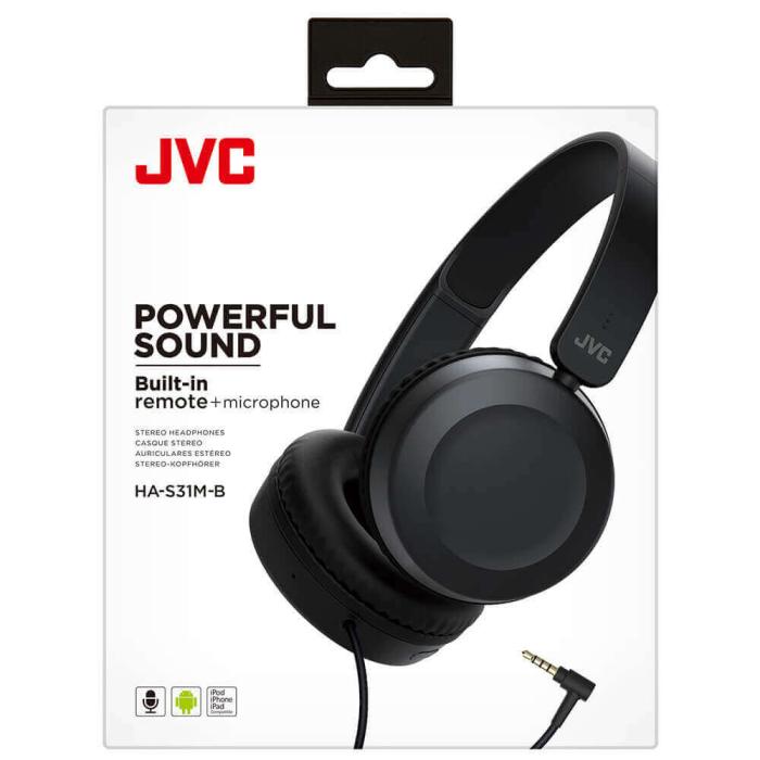 JVC - JVC Hörlur HAS31 On-Ear Svart