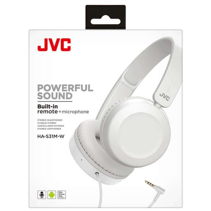 JVC - JVC Hörlur HAS31 On-Ear Vit