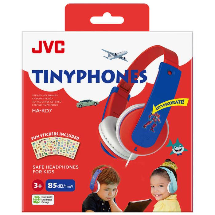 JVC - JVC Hörlur KD7 Barn On-Ear 85dB Röd New