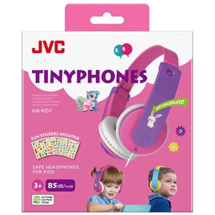 JVC - JVC Hörlur KD7 Barn On-Ear 85dB Rosa New