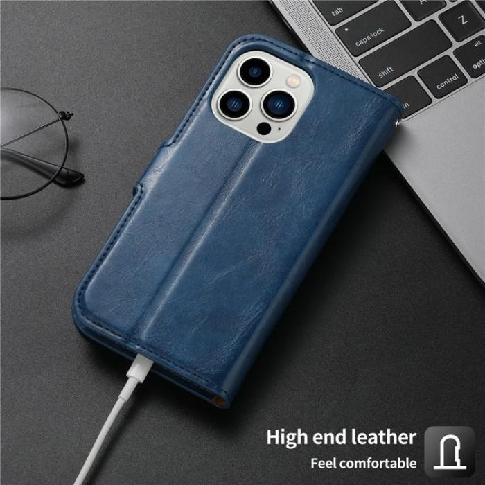 OEM - iPhone 15 Plus Plånboksfodral 2-in-1 Detachable - Blå