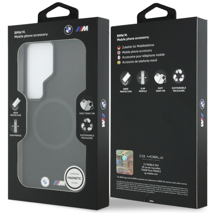 BMW - BMW Mobilskal För Galaxy S26 Ultra MagSafe M Metal Logo - Svart
