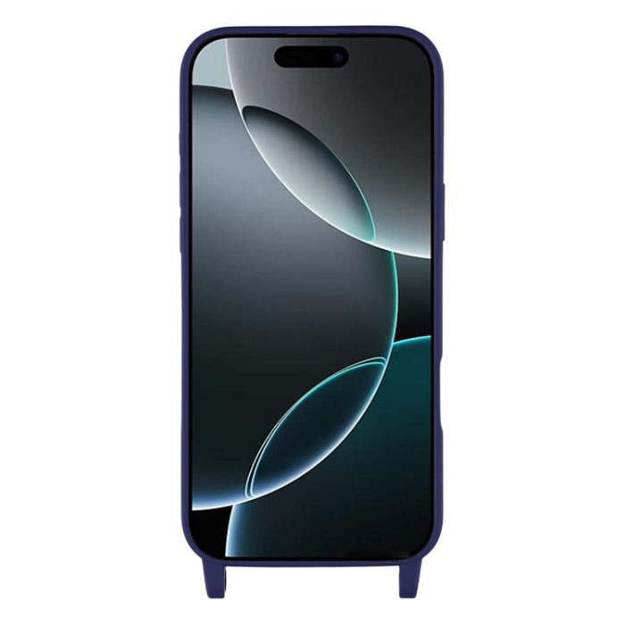 A-One Brand - iPhone 17 Pro Max Mobilskal TPU med Hål för Rem - Mörkblå