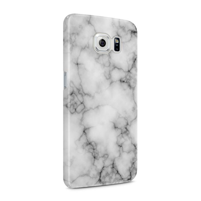 UTGATT5 - Skal till Samsung Galaxy S6 - Marble - Vit/Svart