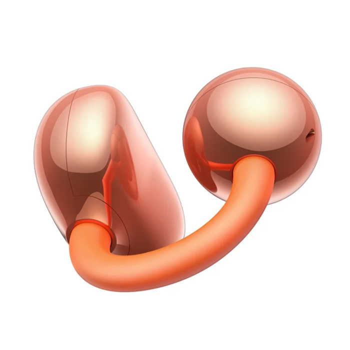 USAMS - USAMS Clip-On Trådlös Hörlurar Echo R03 Bluetooth 5.0 med 11 mm - Orange